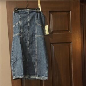 H&M Blue Denim Mini Dress